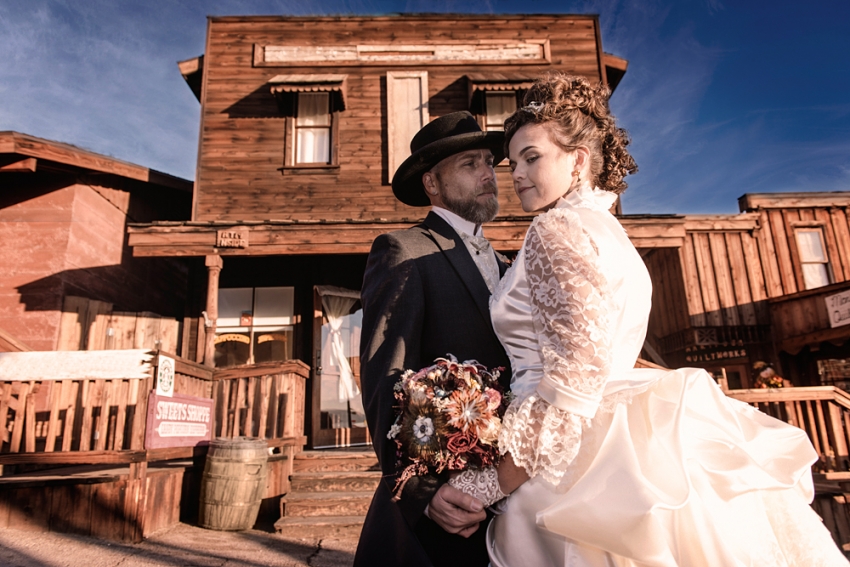 Carly and Jeff | Calico ghost town wedding photography