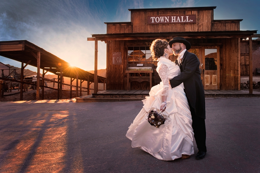 Carly and Jeff | Calico ghost town wedding photography