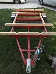 Habor Freight homemade camper trailer -  floor framing