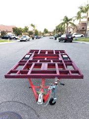 Habor Freight homemade camper trailer -  floor framing