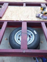 Habor Freight homemade camper trailer -  floor framing