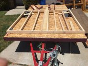 Habor Freight homemade camper trailer - wall framing