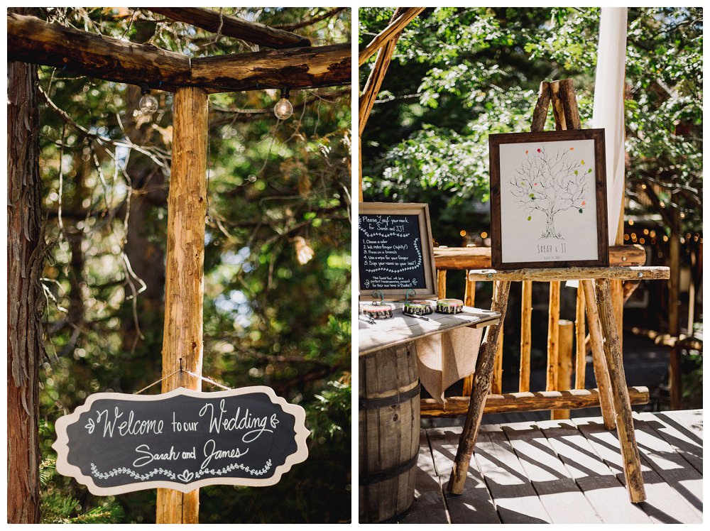 Elegant Rustic Forest Wedding Pine Rose Cabins Lake Arrowhead