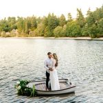 Lake Gregory Engagement Photos with a Rowboat