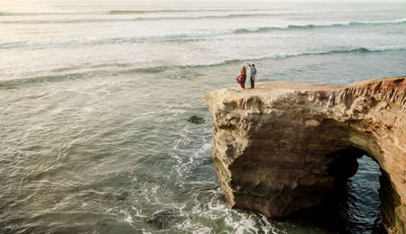 San Diego Sunset Cliffs Engagement Photography Session